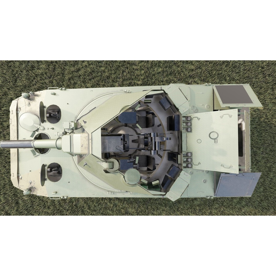 2S25 Sprut-SD 3D Model – Detailed Military Vehicle with Interior, OBJ - View 23