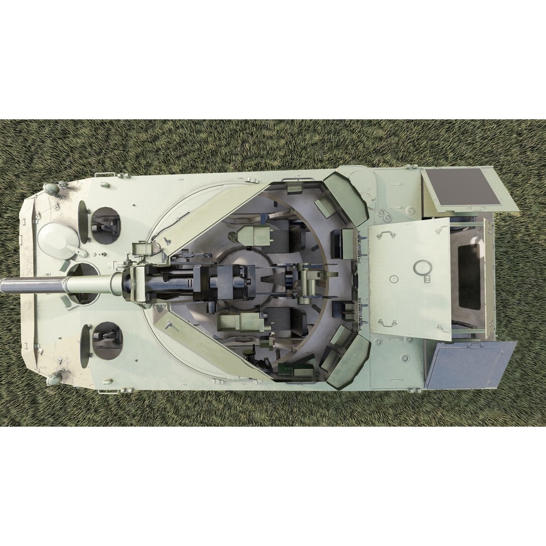 2S25 Sprut-SD 3D Model – Detailed Military Vehicle with Interior, OBJ - View 24