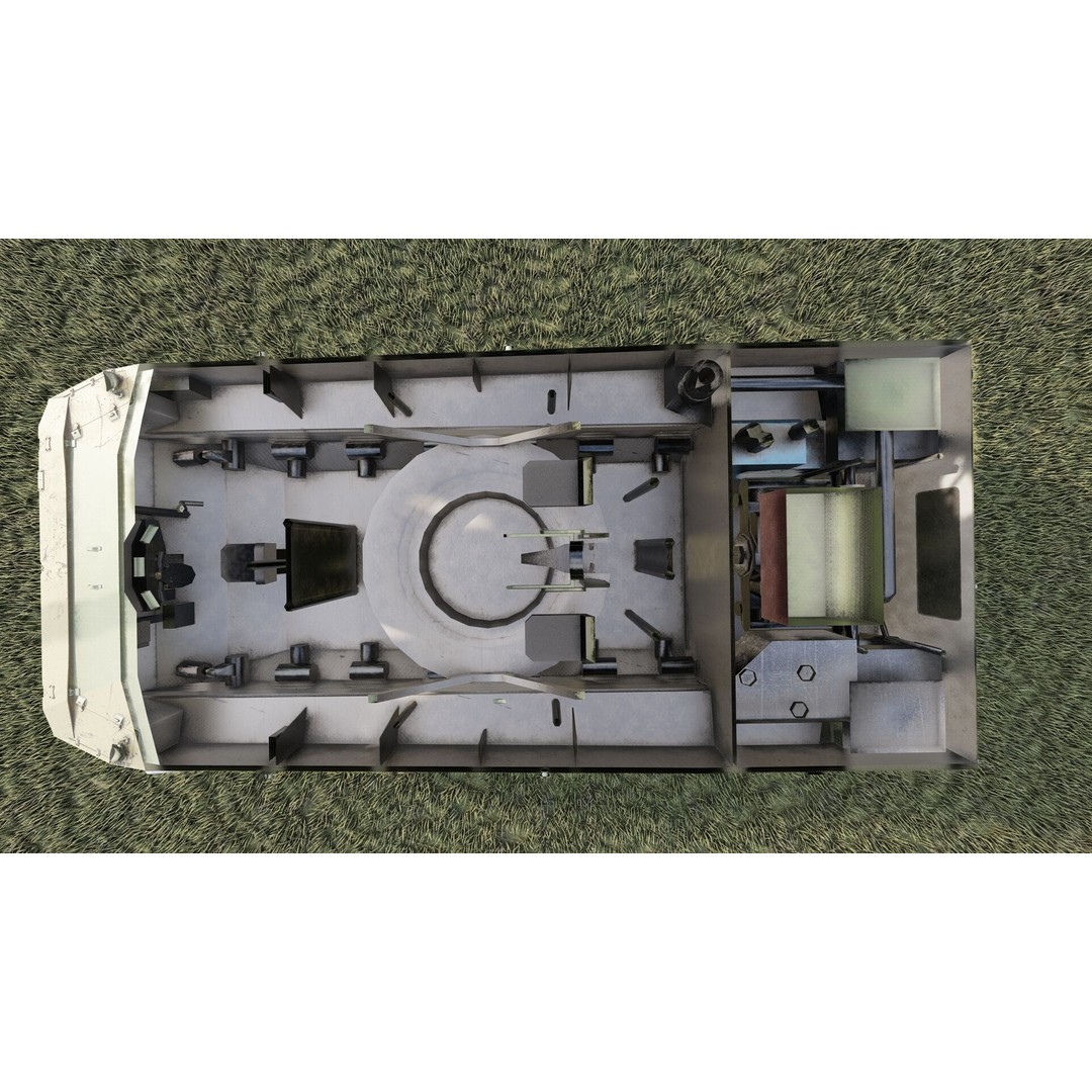 2S25 Sprut-SD 3D Model – Detailed Military Vehicle with Interior, OBJ - View 27