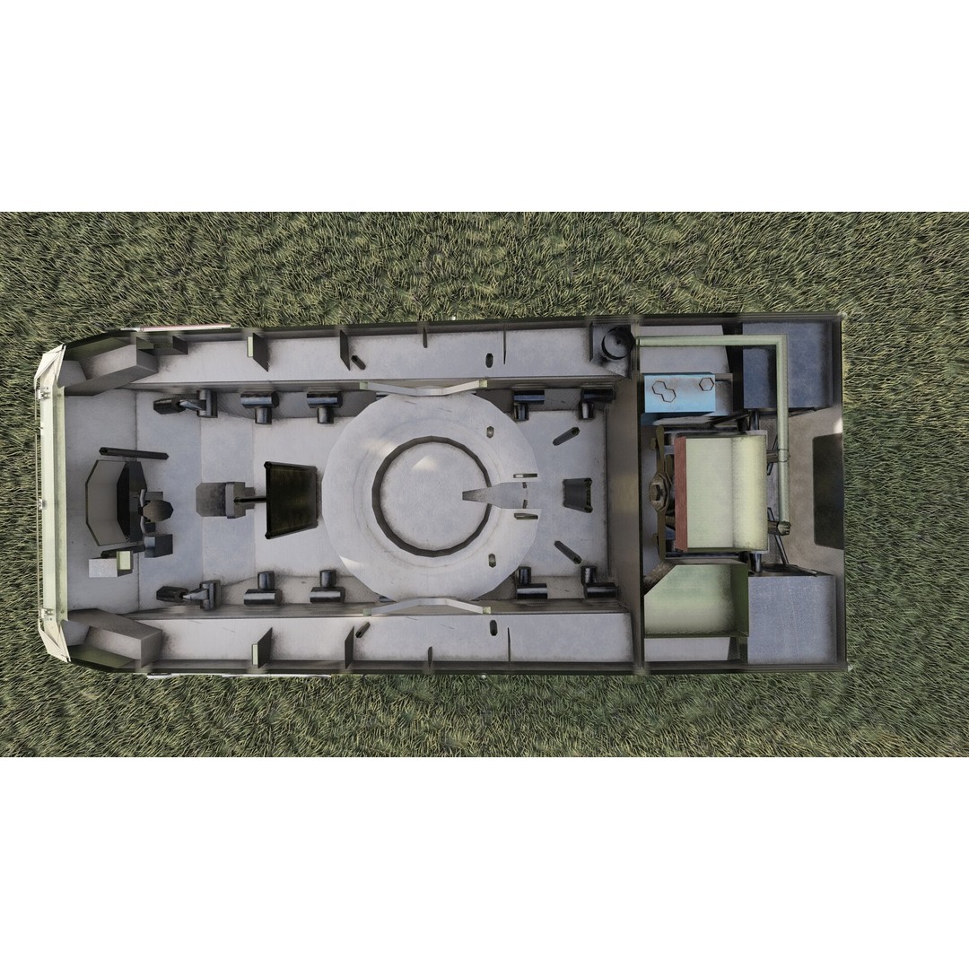 2S25 Sprut-SD 3D Model – Detailed Military Vehicle with Interior, OBJ - View 28