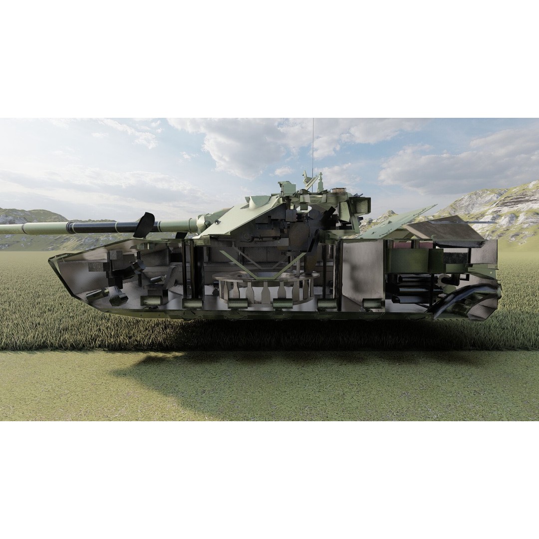 2S25 Sprut-SD 3D Model – Detailed Military Vehicle with Interior, OBJ - View 29
