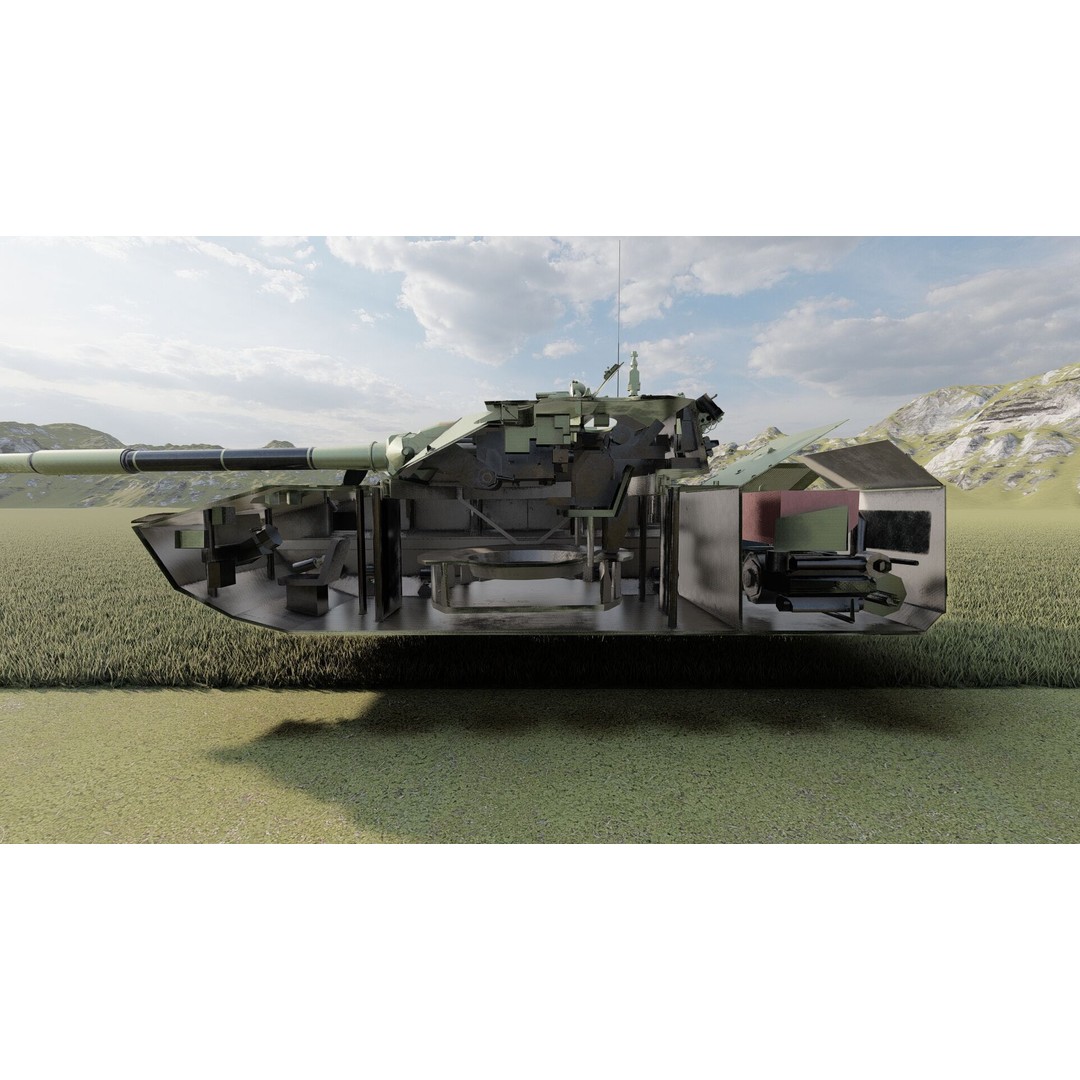 2S25 Sprut-SD 3D Model – Detailed Military Vehicle with Interior, OBJ - View 30