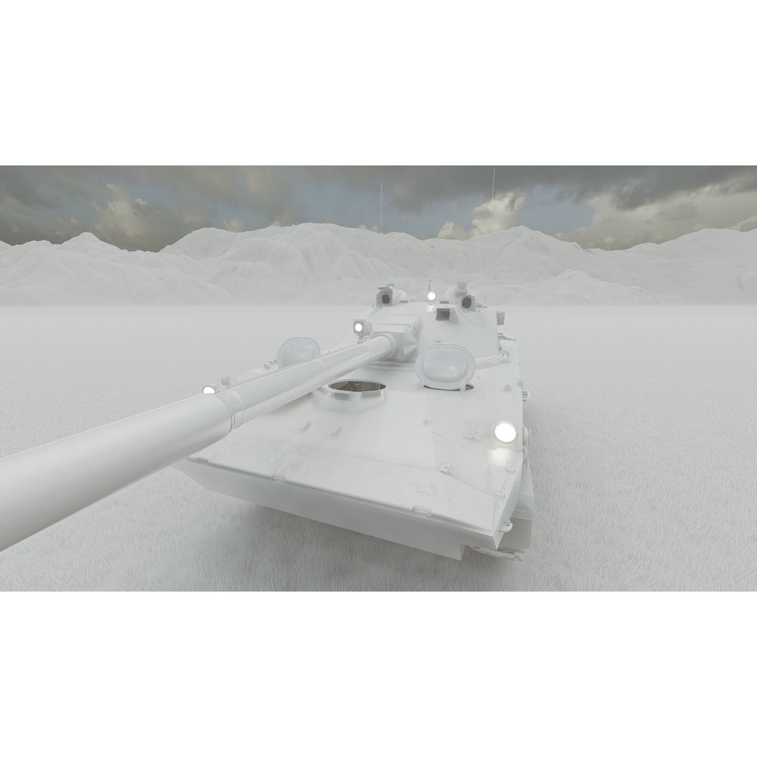 2S25 Sprut-SD 3D Model – Detailed Military Vehicle with Interior, OBJ - View 34
