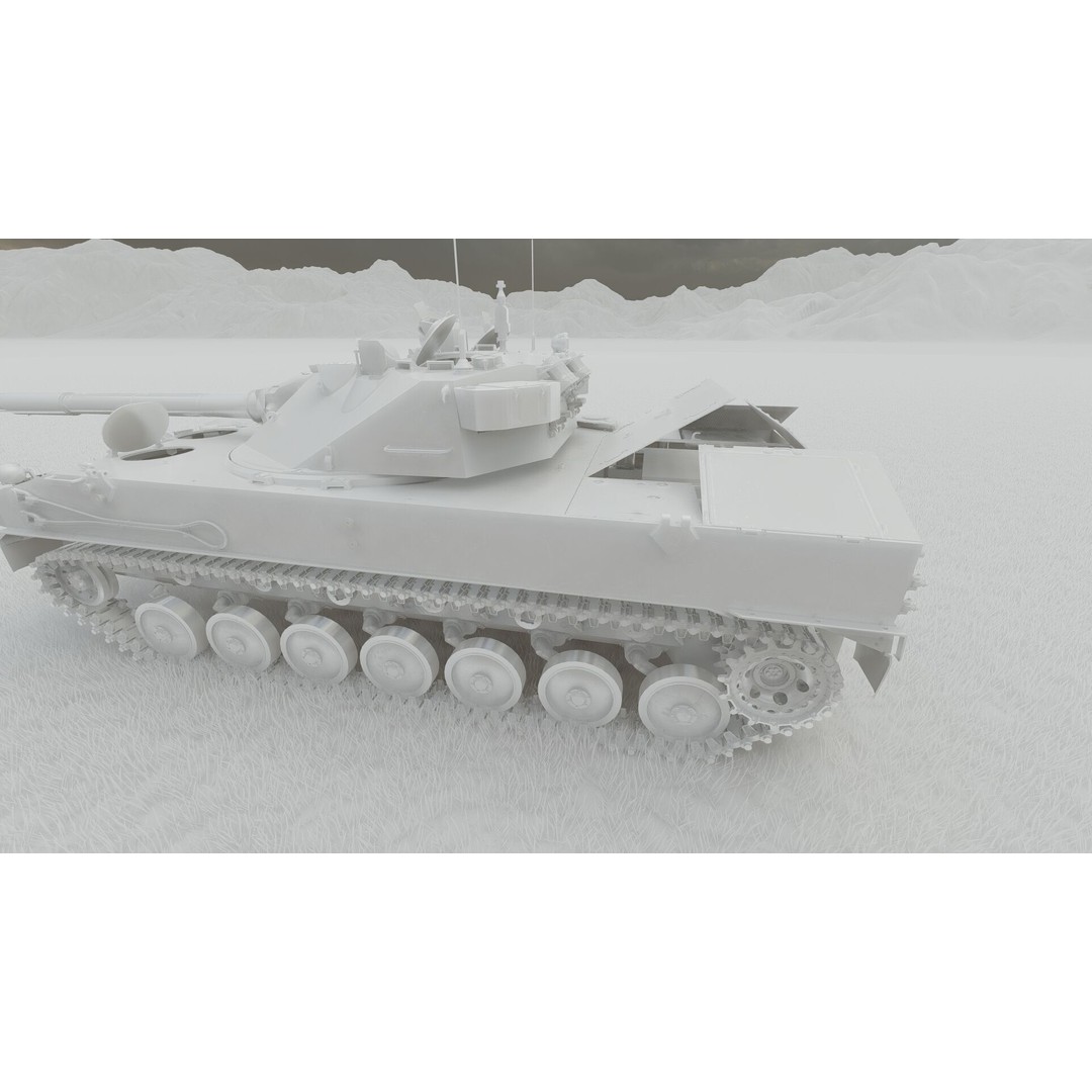 2S25 Sprut-SD 3D Model – Detailed Military Vehicle with Interior, OBJ - View 36