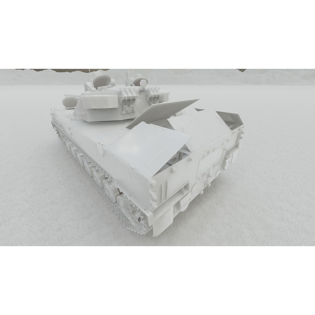 2S25 Sprut-SD 3D Model – Detailed Military Vehicle with Interior, OBJ - View 37