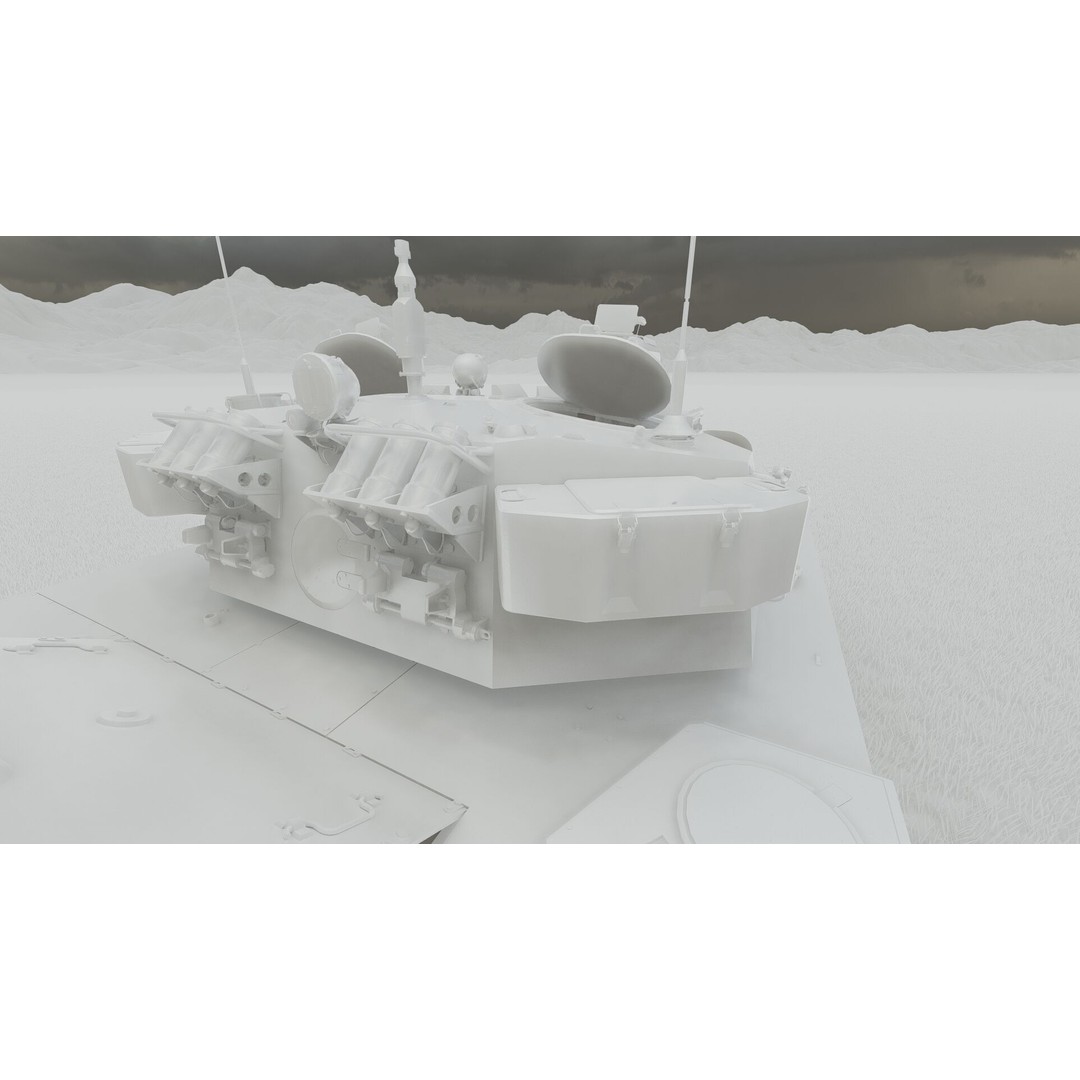2S25 Sprut-SD 3D Model – Detailed Military Vehicle with Interior, OBJ - View 40