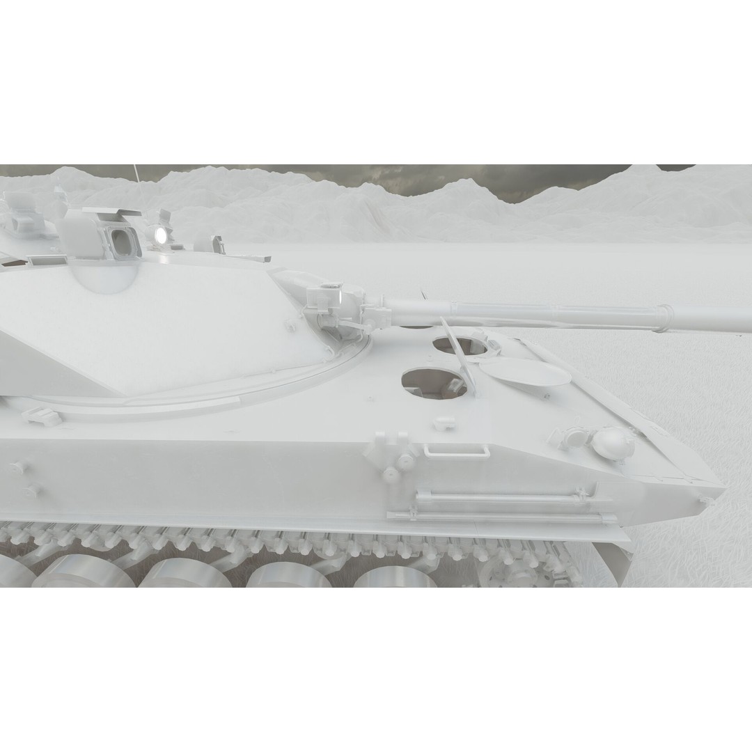2S25 Sprut-SD 3D Model – Detailed Military Vehicle with Interior, OBJ - View 41