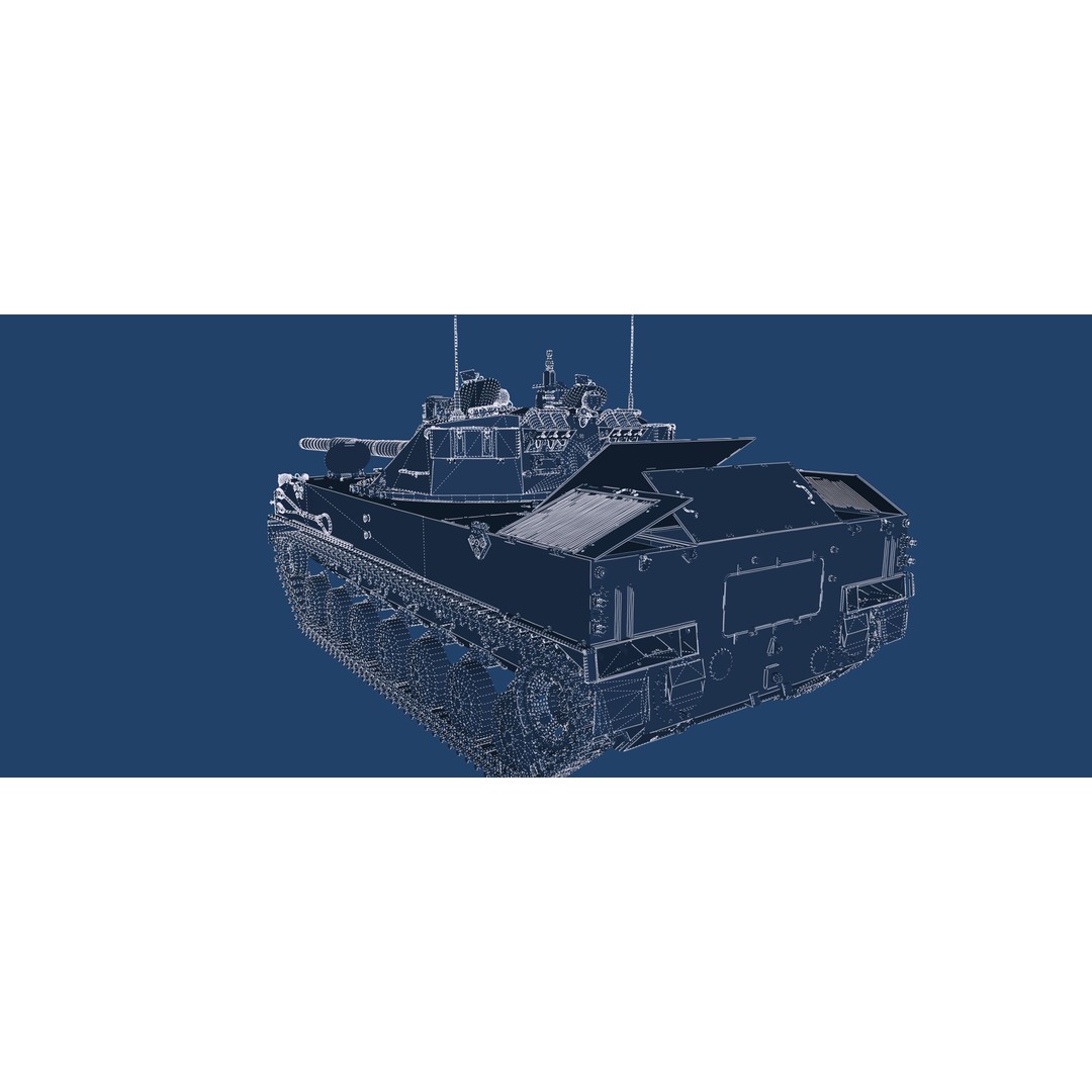 2S25 Sprut-SD 3D Model – Detailed Military Vehicle with Interior, OBJ - View 48