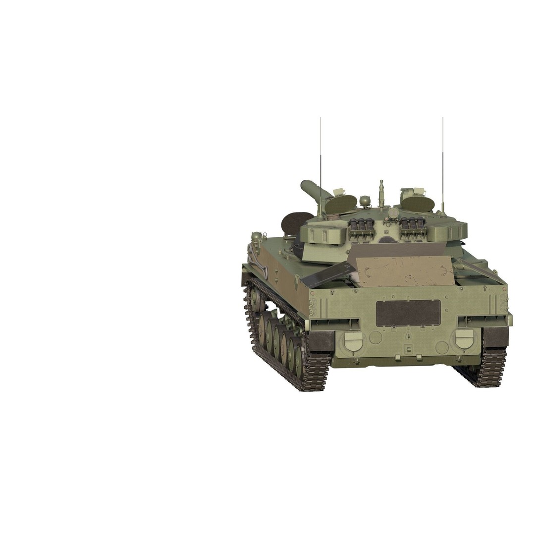 2S25 Sprut-SD 3D Model – Detailed Military Vehicle with Interior, OBJ - View 6