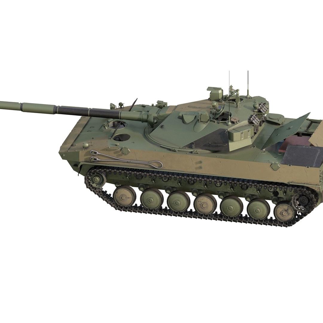 2S25 Sprut-SD 3D Model – Detailed Military Vehicle with Interior, OBJ - View 7