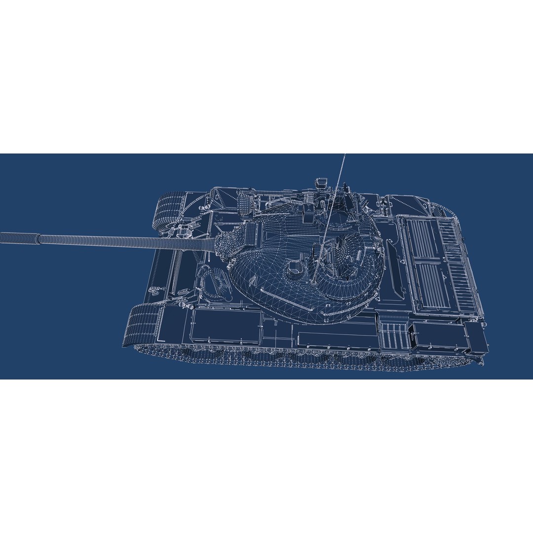 T-55A Obyekt 155A 3D Model – Detailed Military Vehicle, FBX, OBJ, PBR