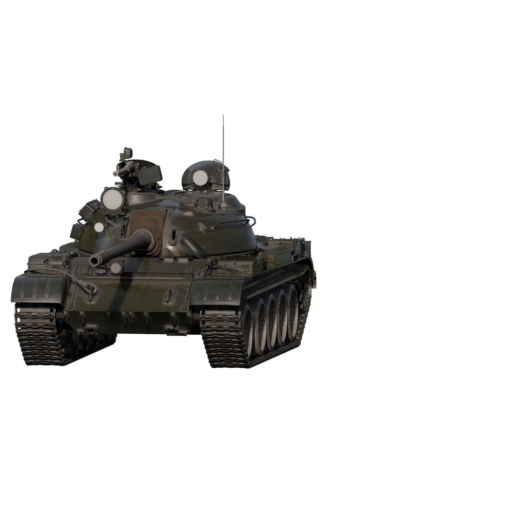 T-55A Obyekt 155A 3D Model – Detailed Military Vehicle, FBX, OBJ, PBR - View 3