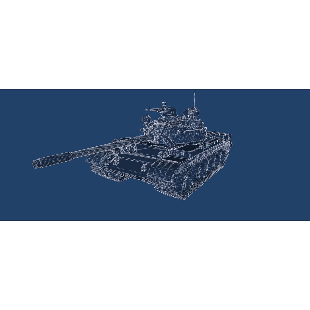 T-55A Obyekt 155A 3D Model – Detailed Military Vehicle, FBX, OBJ, PBR - View 43