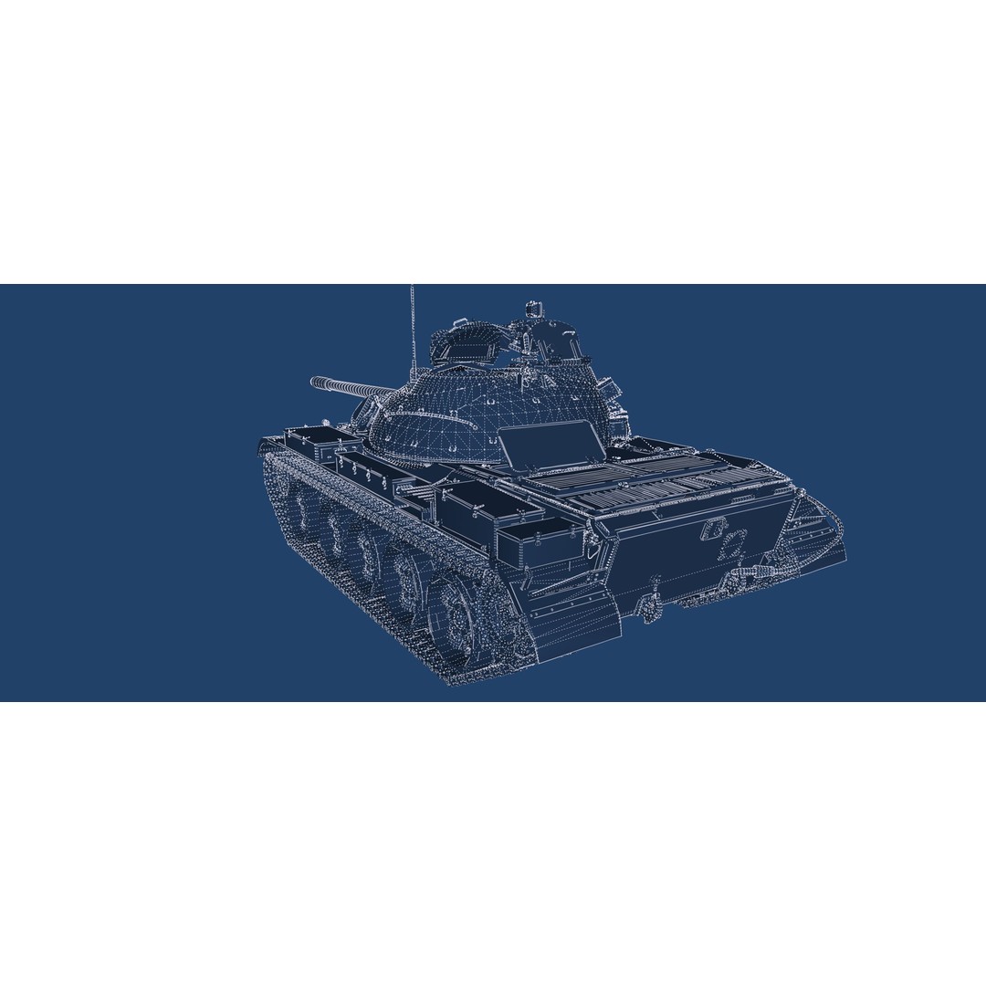 T-55A Obyekt 155A 3D Model – Detailed Military Vehicle, FBX, OBJ, PBR - View 44