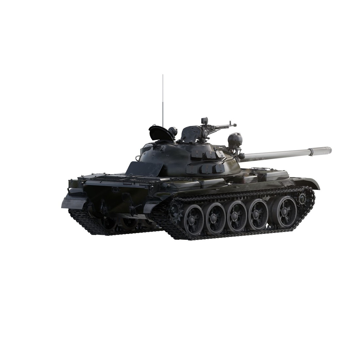 T-55A Obyekt 155A 3D Model – Detailed Military Vehicle, FBX, OBJ, PBR - View 5