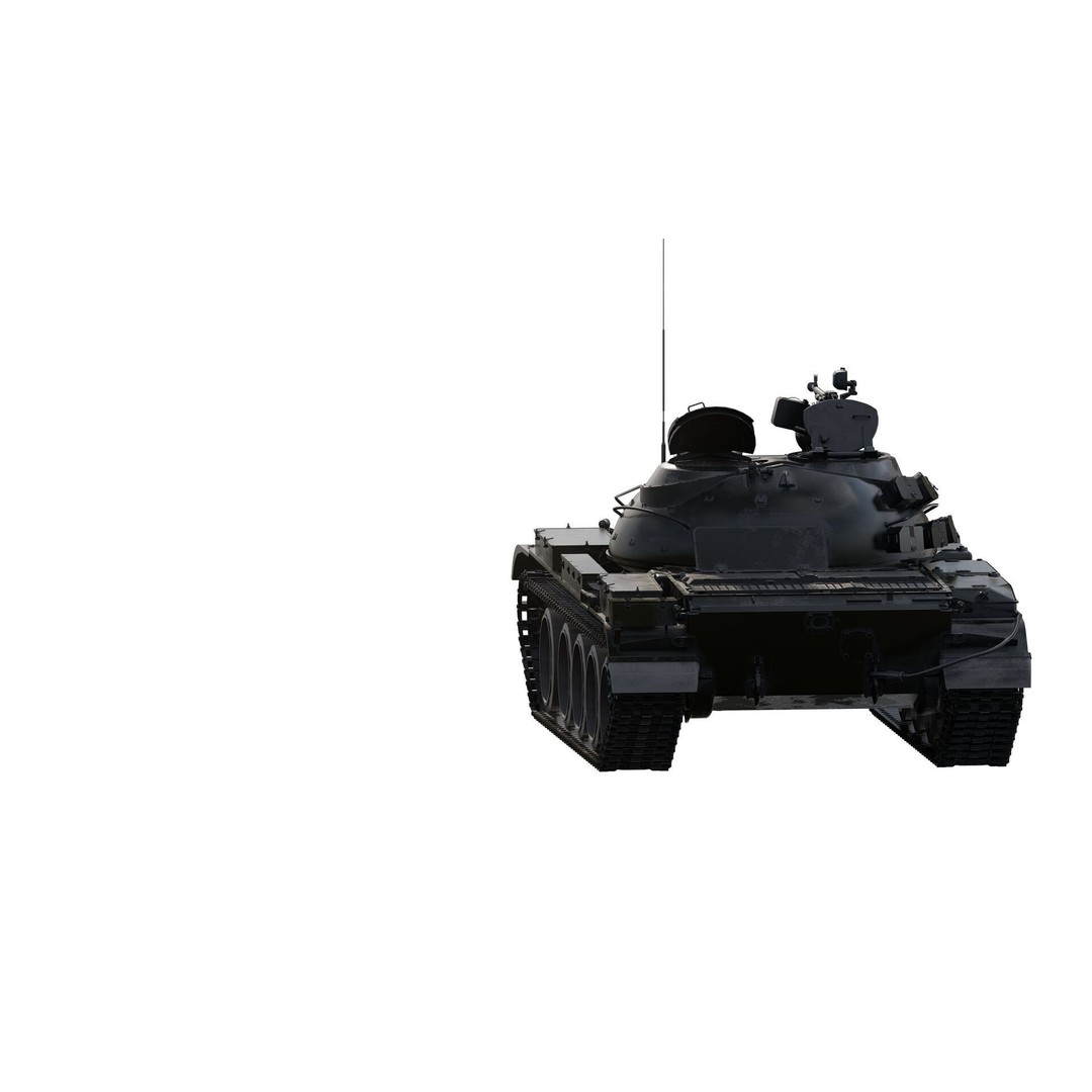 T-55A Obyekt 155A 3D Model – Detailed Military Vehicle, FBX, OBJ, PBR - View 6