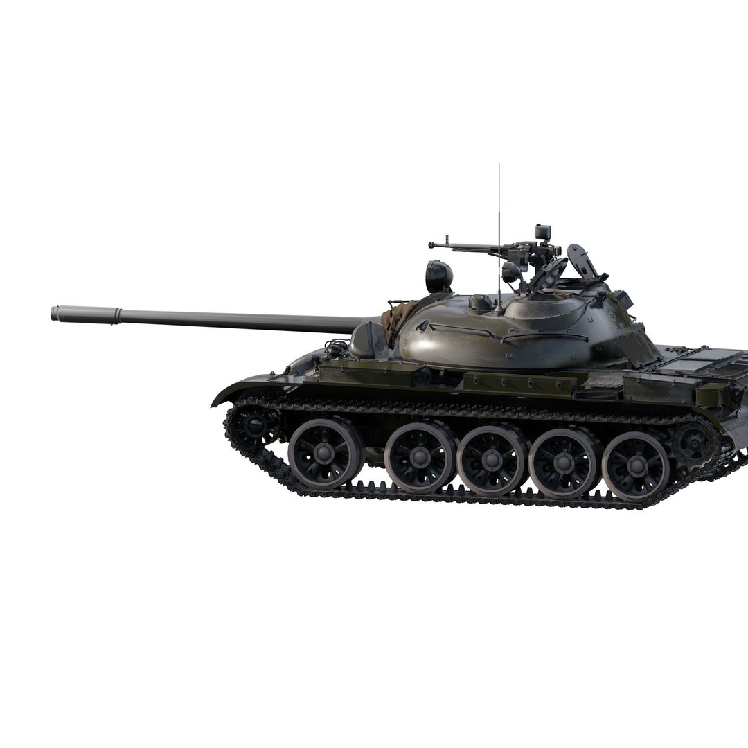 T-55A Obyekt 155A 3D Model – Detailed Military Vehicle, FBX, OBJ, PBR - View 7