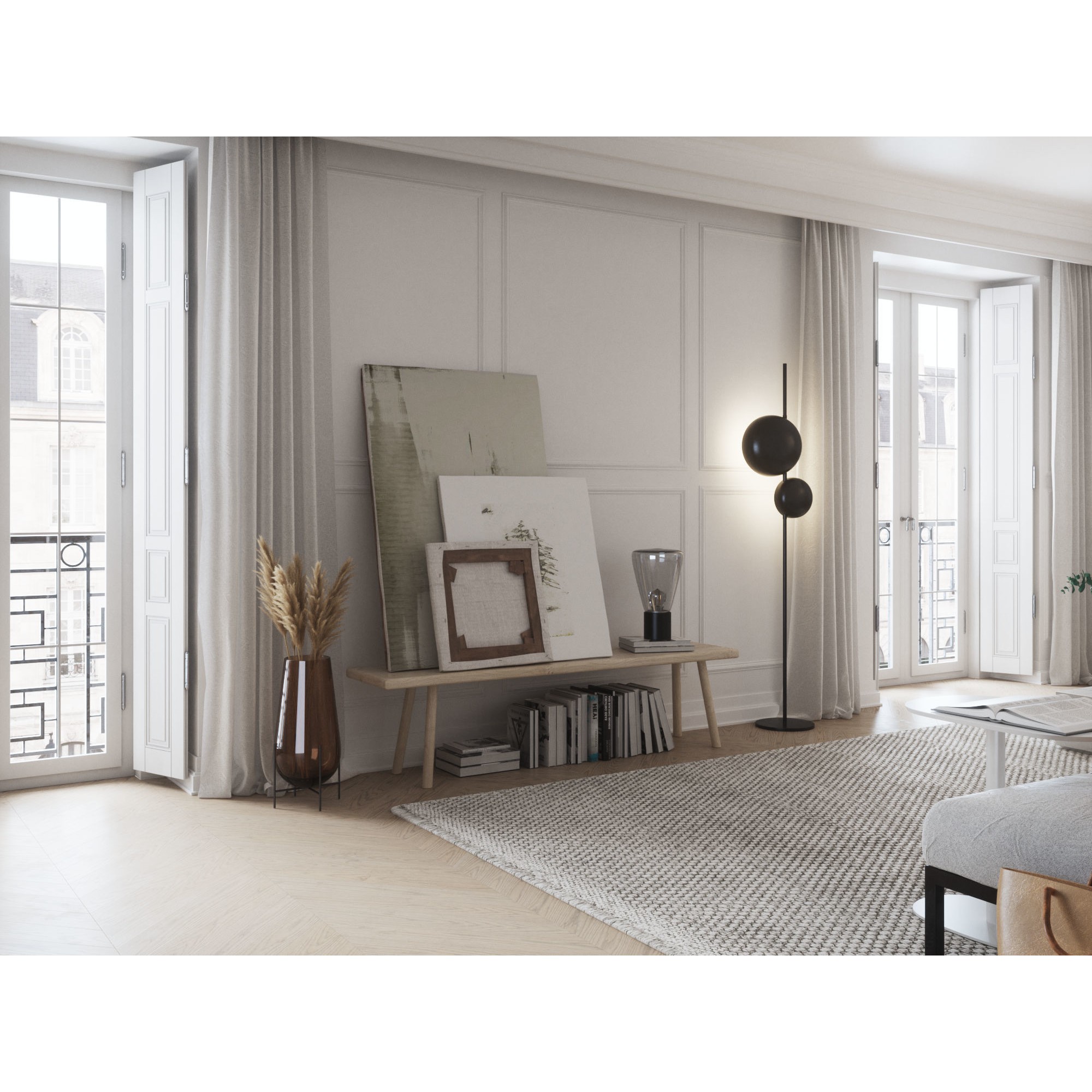 Eclectic Apartment Interior - Cinema 4D 3D Model - View 4