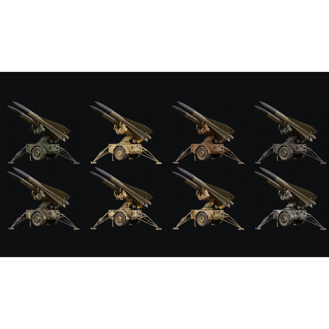 Missile Launcher 3D Model – Low Poly Game Ready Asset, FBX & OBJ - View 11