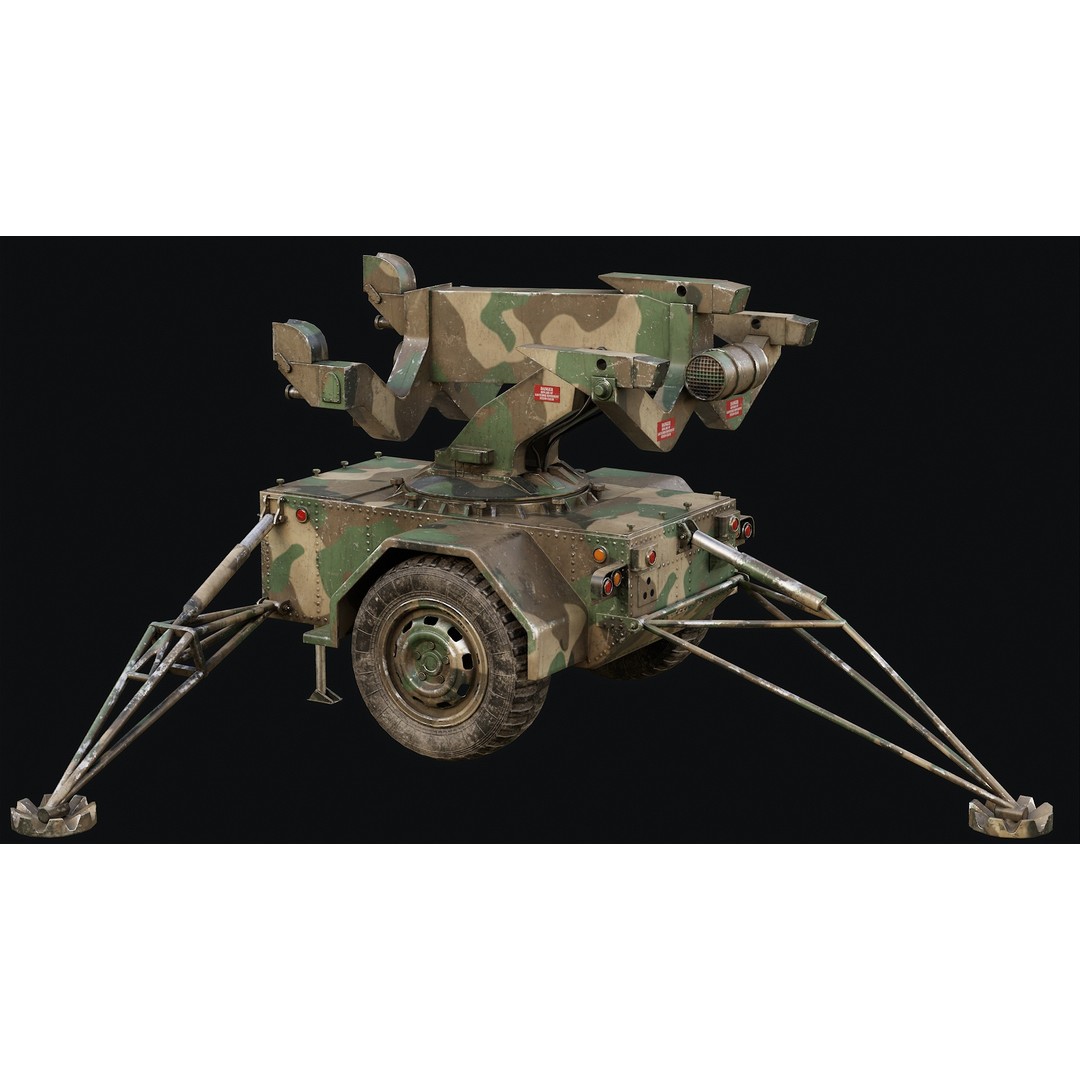 Missile Launcher 3D Model – Low Poly Game Ready Asset, FBX & OBJ - View 12