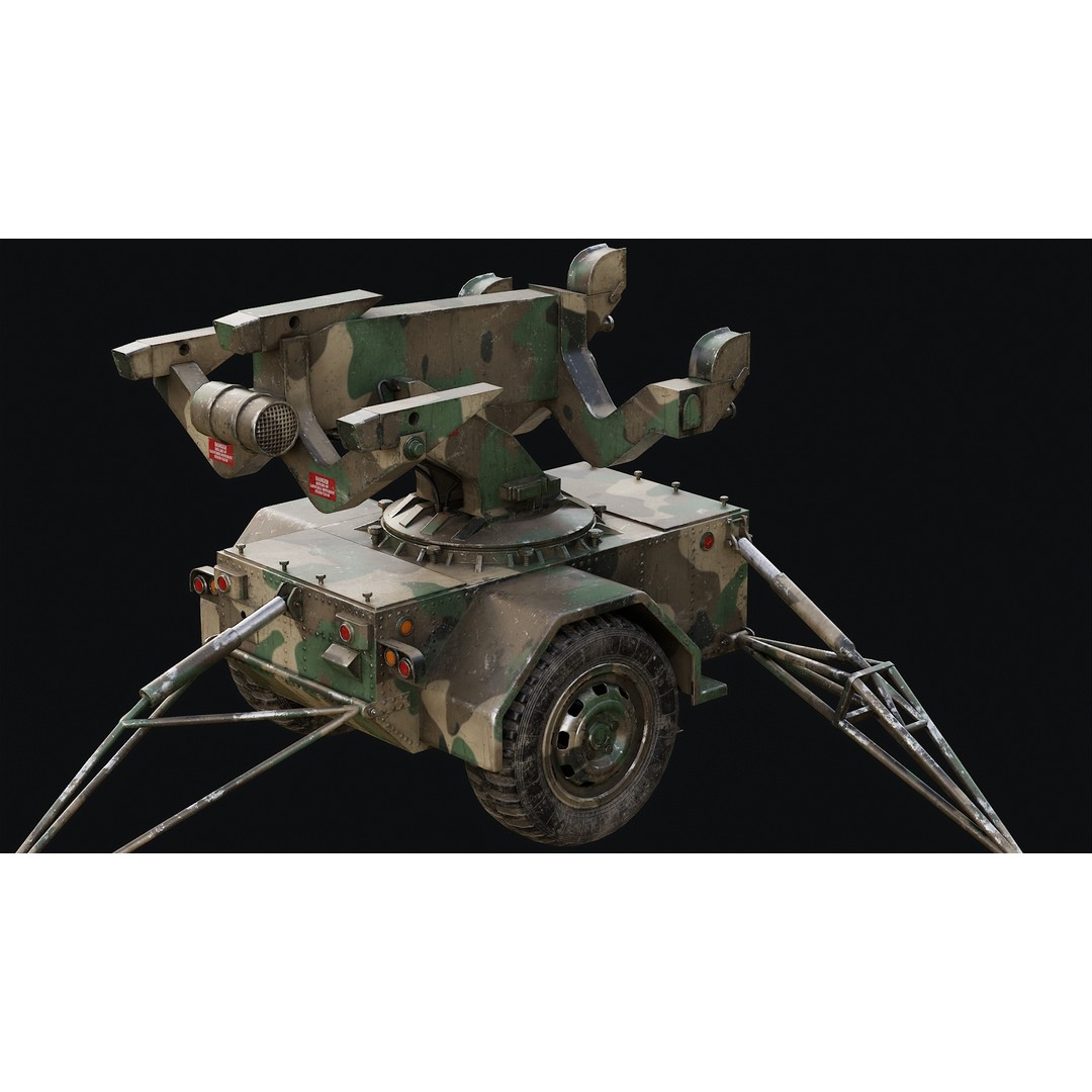 Missile Launcher 3D Model – Low Poly Game Ready Asset, FBX & OBJ - View 18