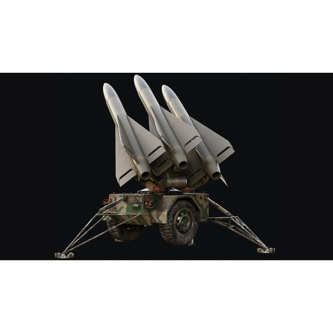 Missile Launcher 3D Model – Low Poly Game Ready Asset, FBX & OBJ - View 4