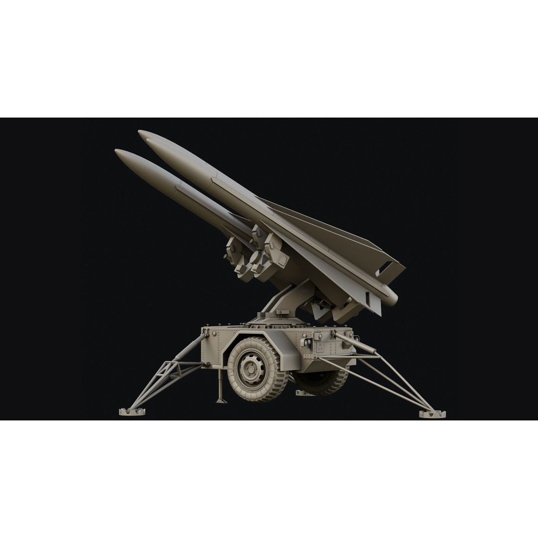 Missile Launcher 3D Model – Low Poly Game Ready Asset, FBX & OBJ - View 5