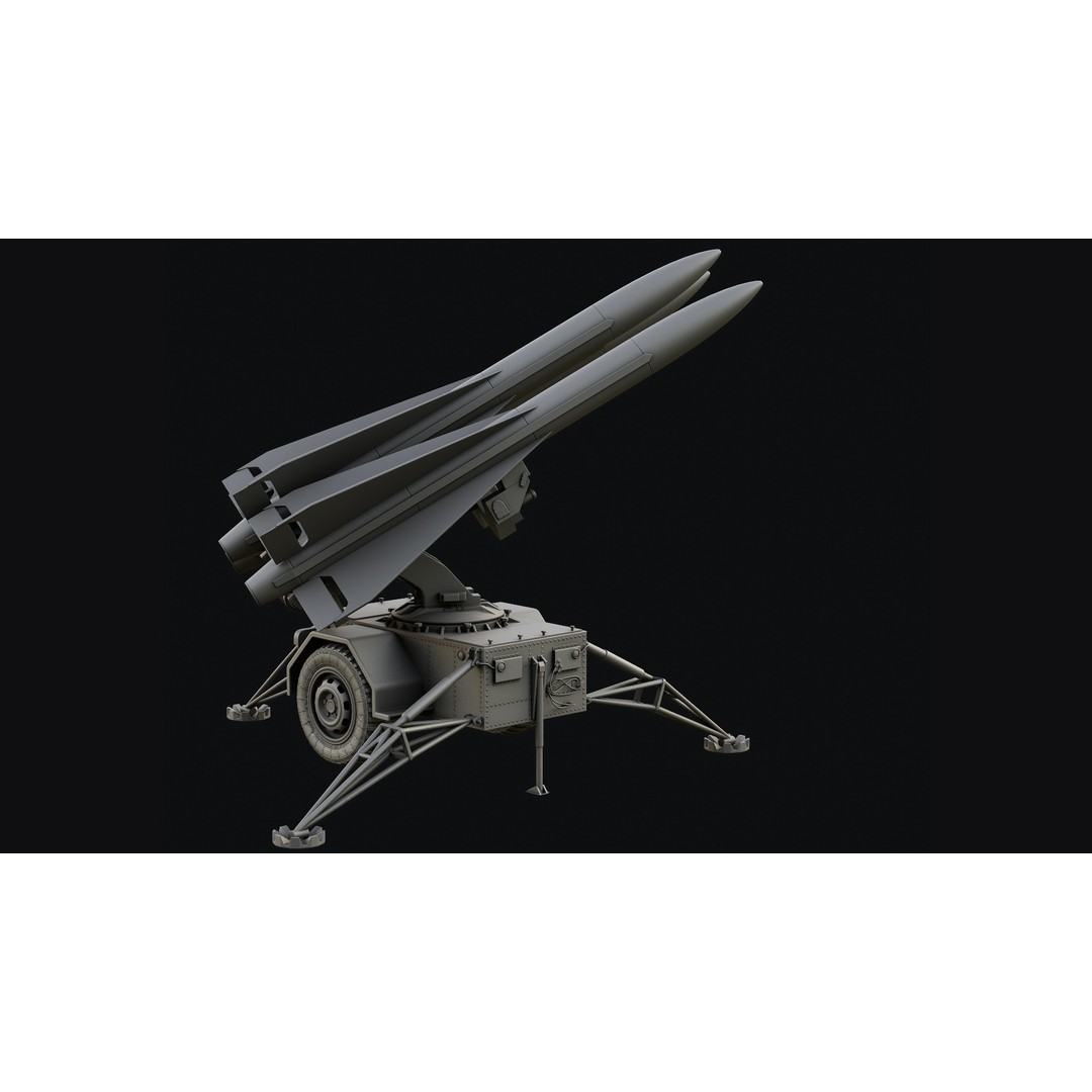 Missile Launcher 3D Model – Low Poly Game Ready Asset, FBX & OBJ - View 7