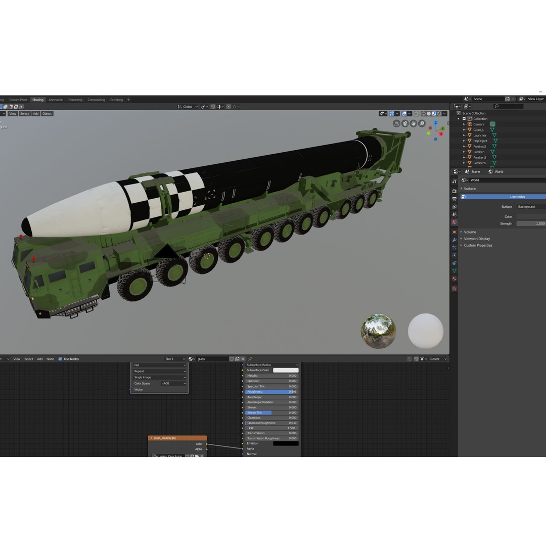 Hwasong 17 Missile Launcher 3D Model – PBR Military Vehicle, FBX - View 17