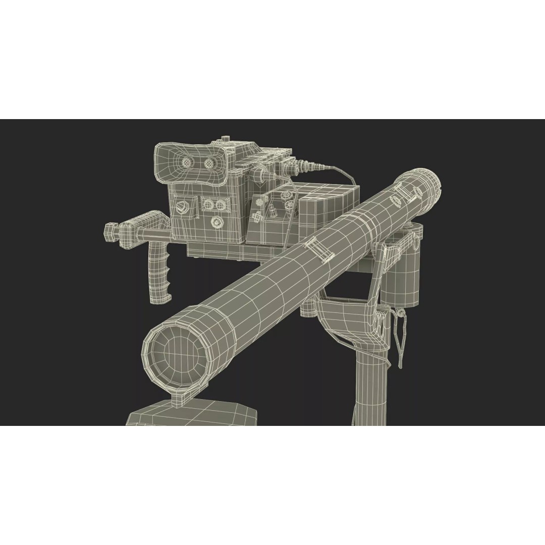 Mistral Portable Anti-Aircraft Missile System 3D Model – High Poly PBR Asset, FBX - View 20
