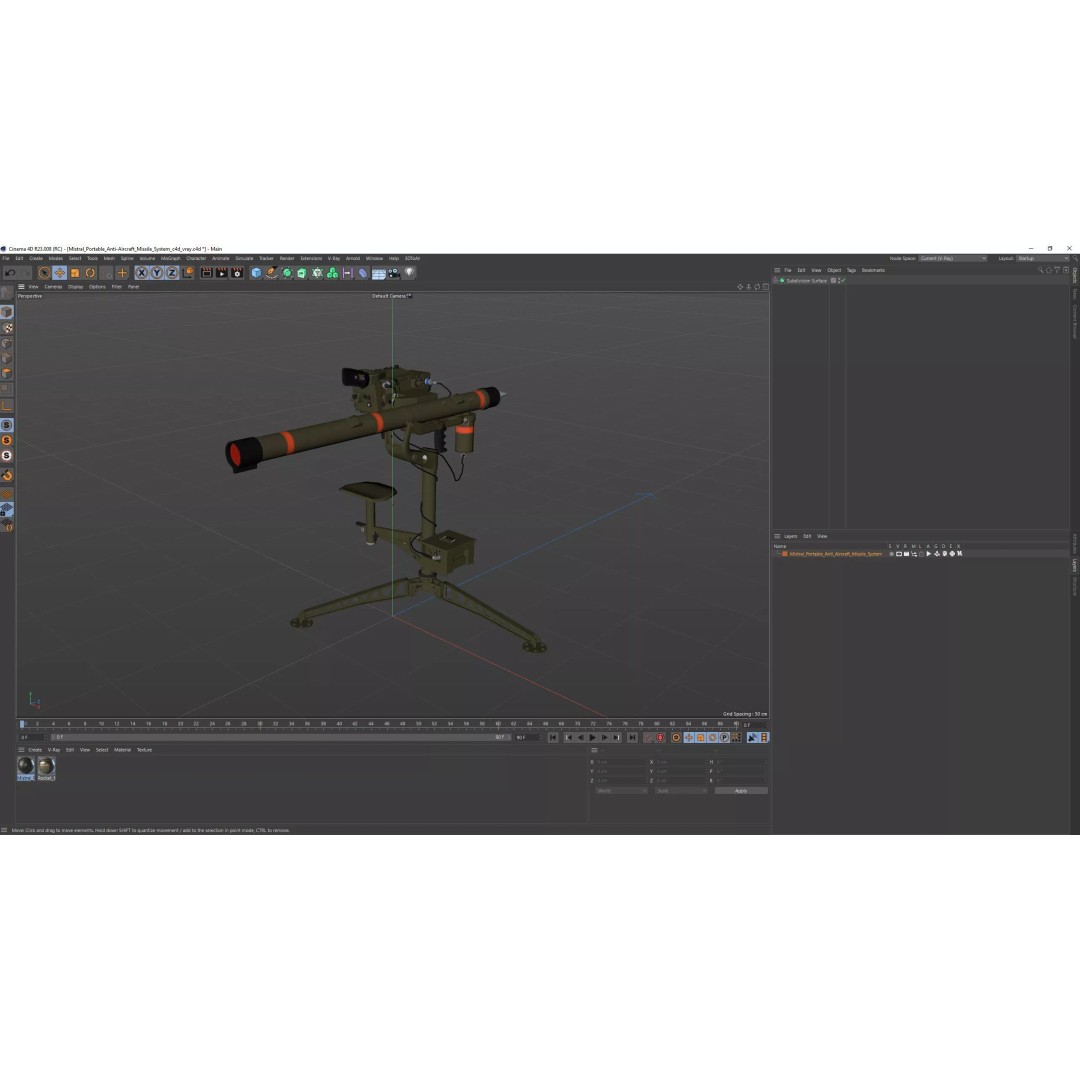 Mistral Portable Anti-Aircraft Missile System 3D Model – High Poly PBR Asset, FBX - View 23