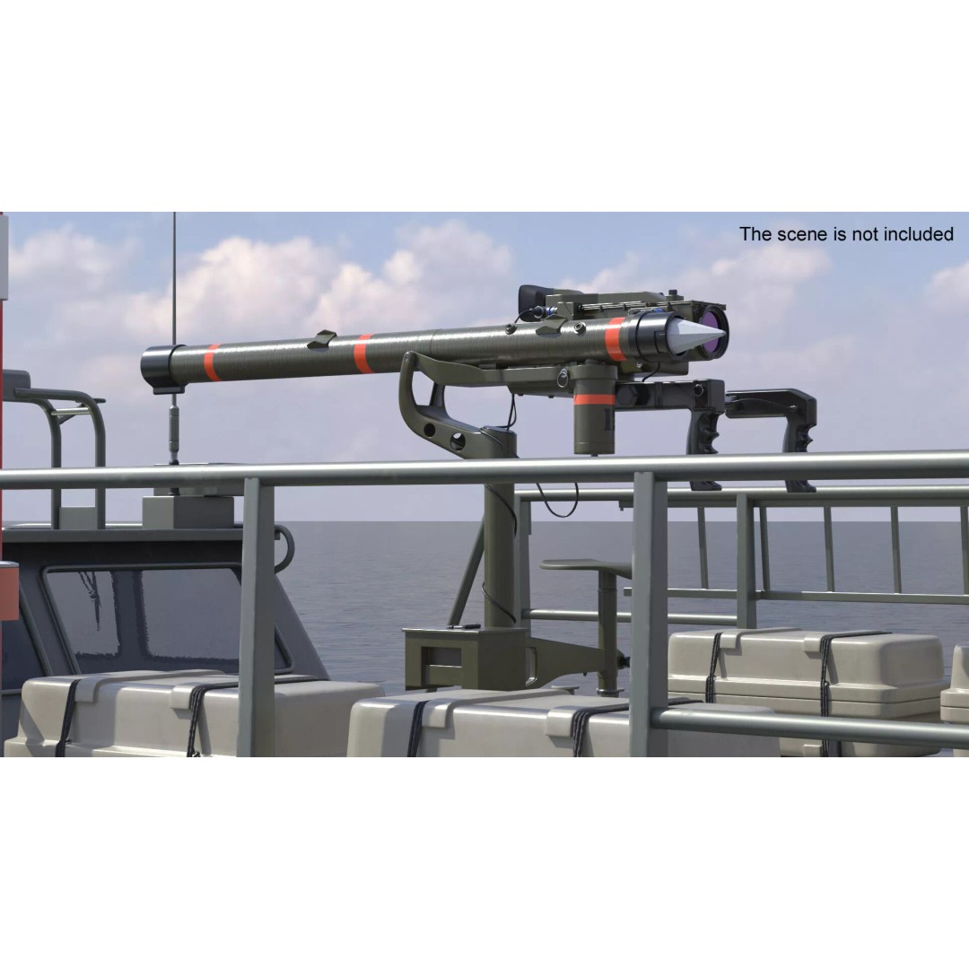 Mistral Portable Anti-Aircraft Missile System 3D Model – High Poly PBR Asset, FBX - View 3