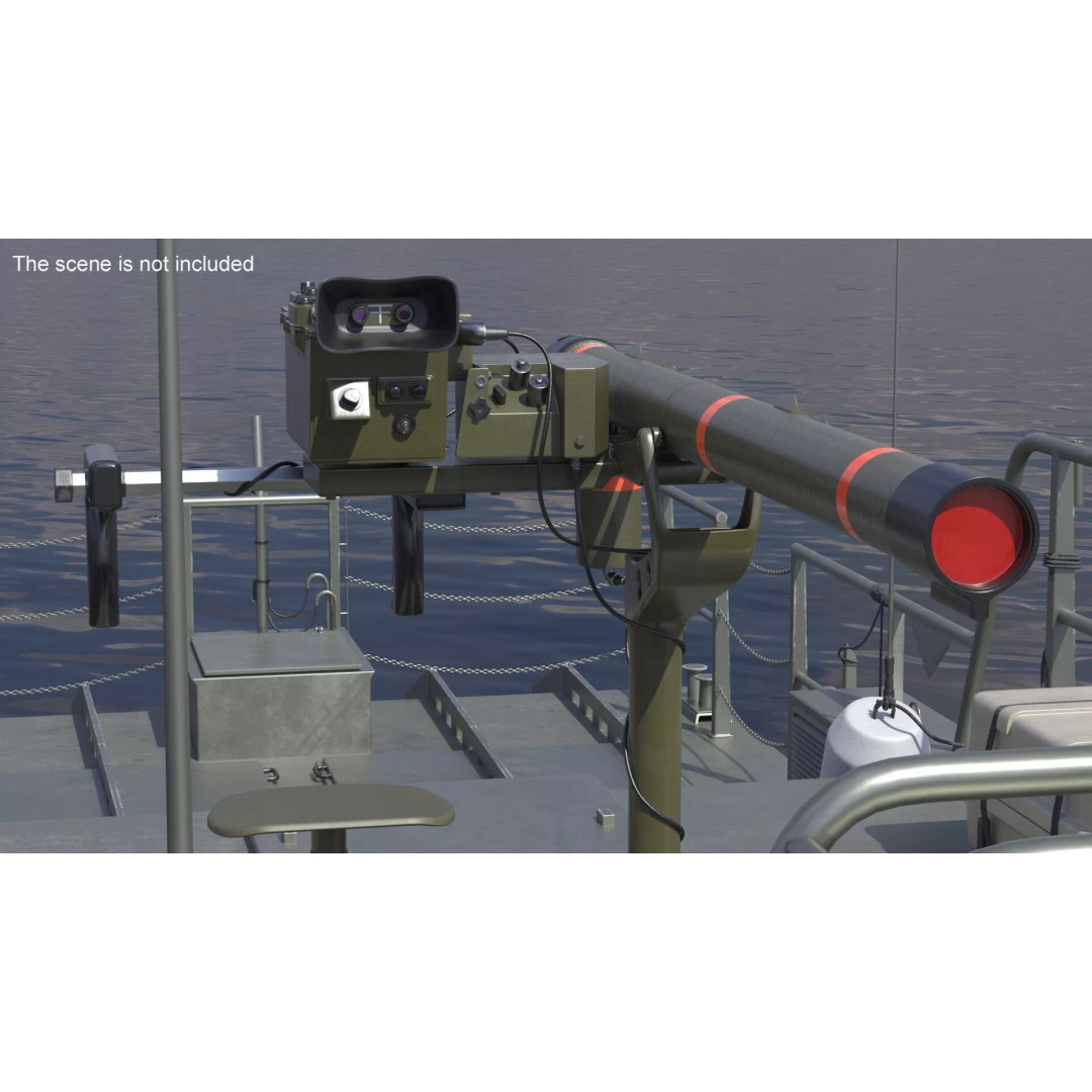 Mistral Portable Anti-Aircraft Missile System 3D Model – High Poly PBR Asset, FBX - View 4