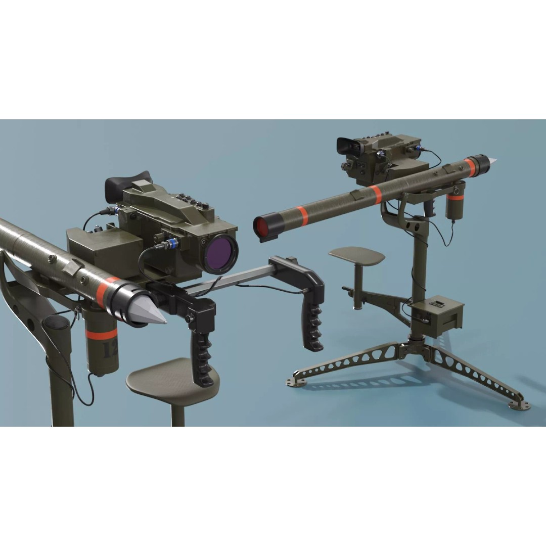 Mistral Portable Anti-Aircraft Missile System 3D Model – High Poly PBR Asset, FBX - View 5