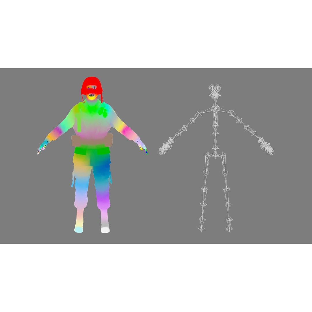 WW2 Infantry Soldier 3D Model – Low Poly Game-Ready Character, FBX - View 31