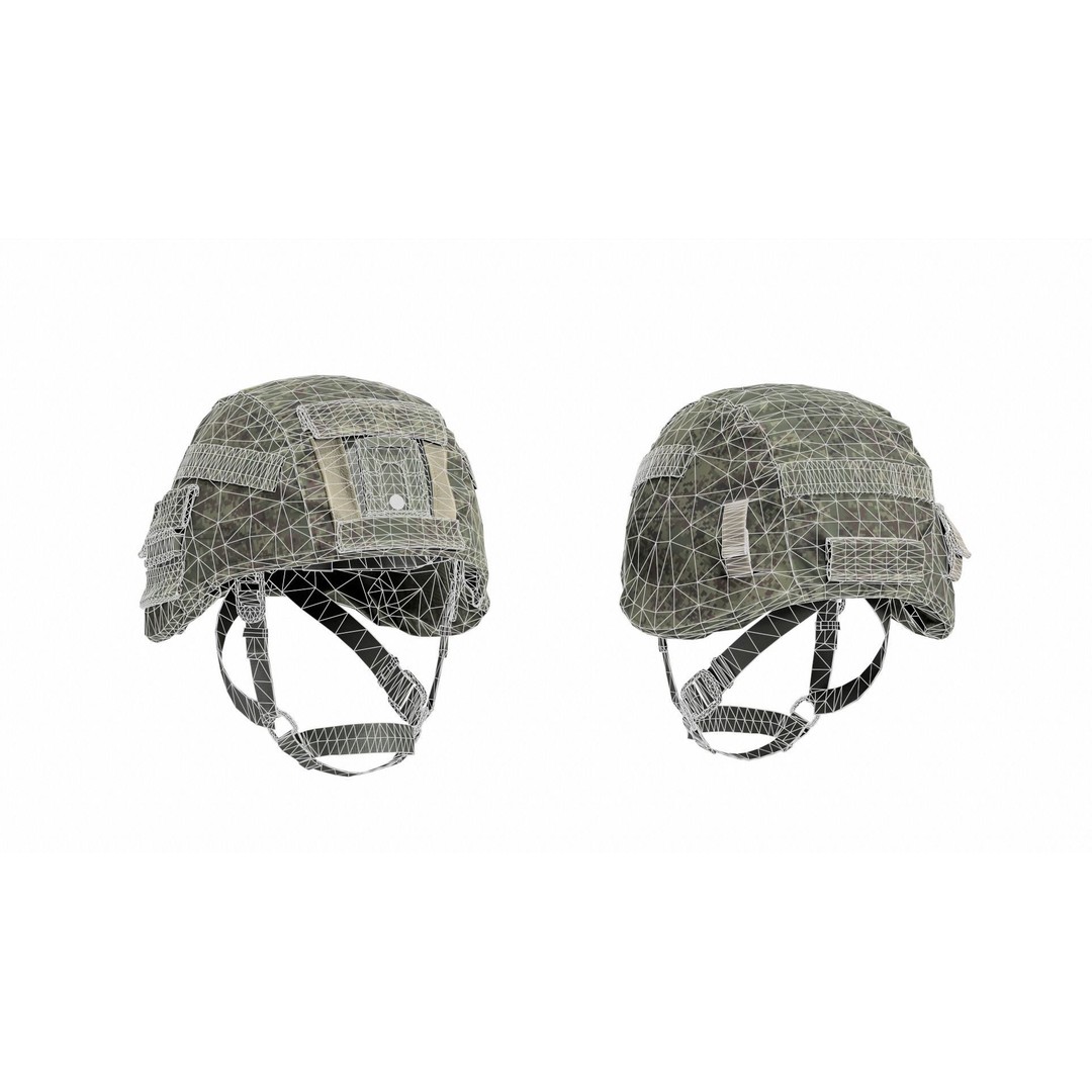 Russian 6B47 Ratnik Helmet 3D Model – Low Poly Military Asset, FBX, OBJ