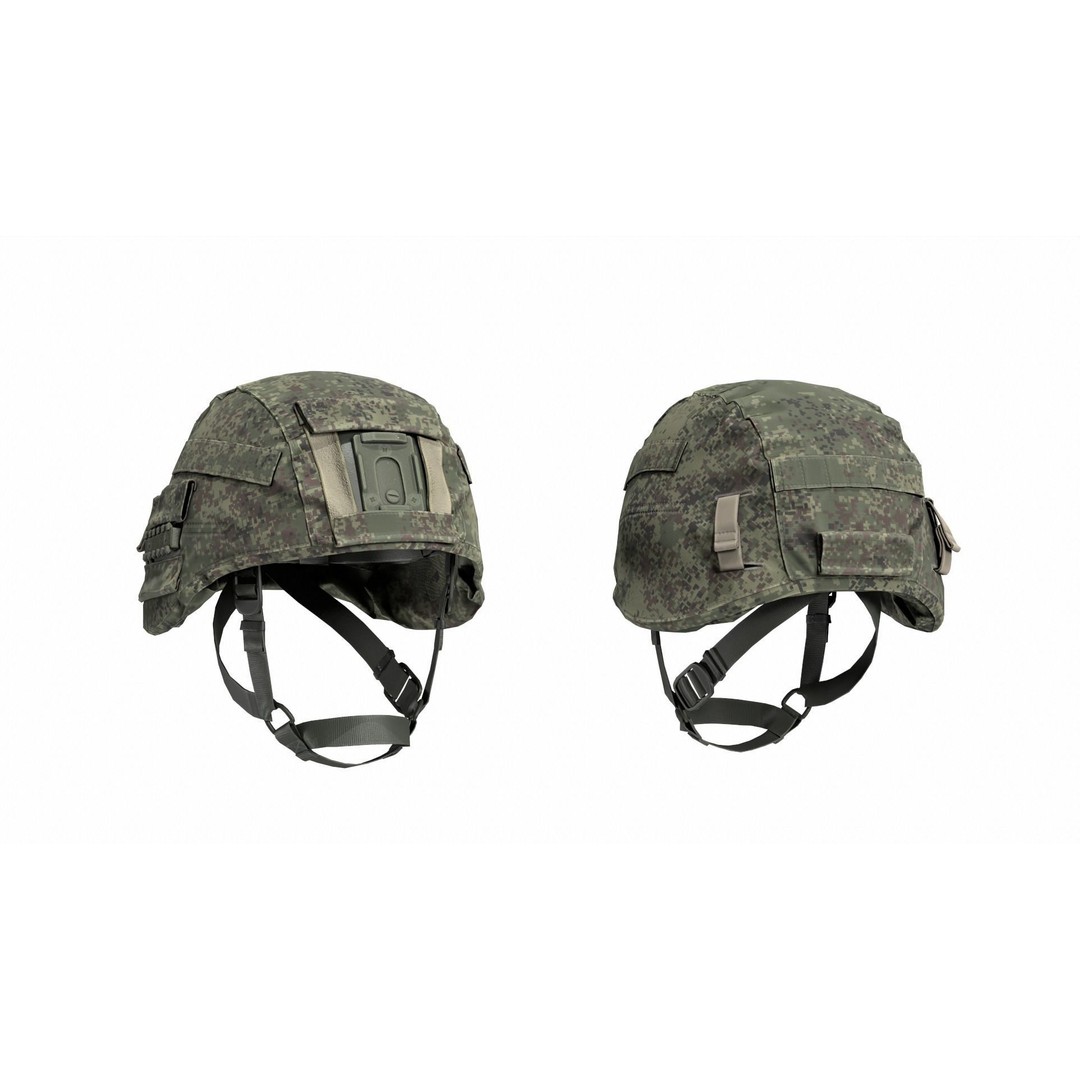 Russian 6B47 Ratnik Helmet 3D Model – Low Poly Military Asset, FBX, OBJ - View 4
