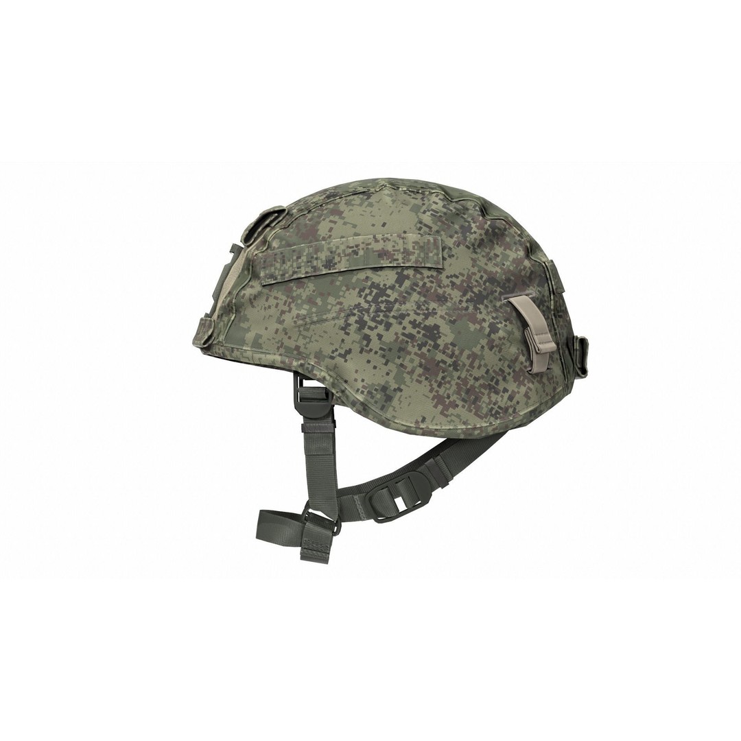 Russian 6B47 Ratnik Helmet 3D Model – Low Poly Military Asset, FBX, OBJ - View 7