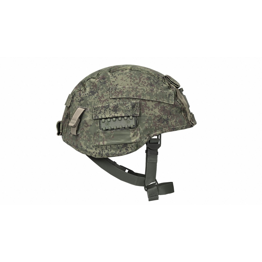 Russian 6B47 Ratnik Helmet 3D Model – Low Poly Military Asset, FBX, OBJ - View 9