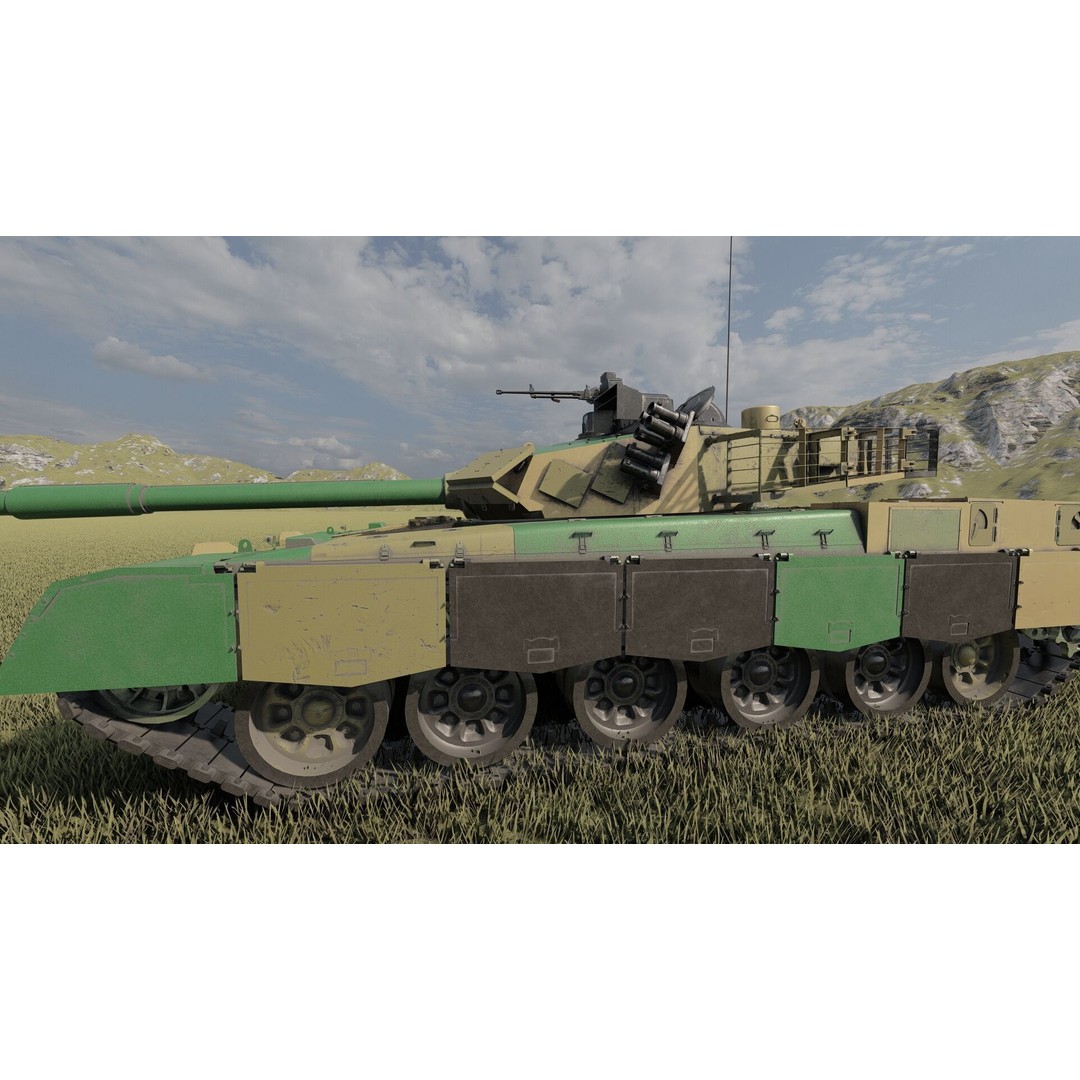VT-1A MBT-2000 3D Model – Detailed Military Tank with Interior - View 10