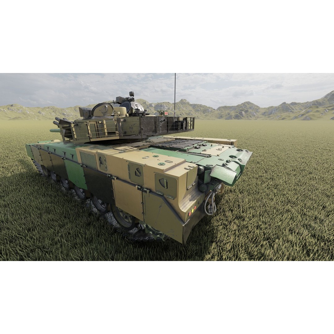 VT-1A MBT-2000 3D Model – Detailed Military Tank with Interior - View 12