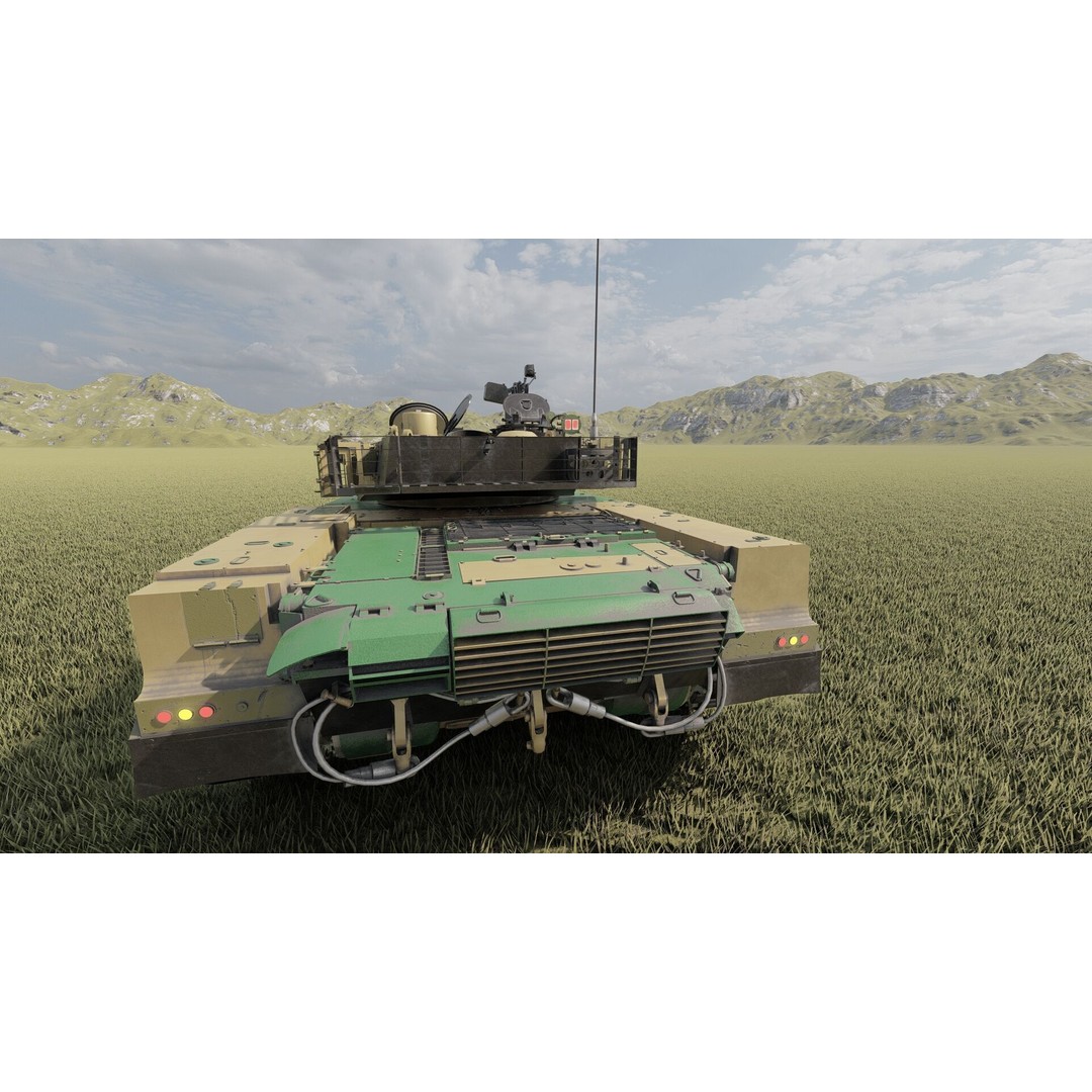 VT-1A MBT-2000 3D Model – Detailed Military Tank with Interior - View 13