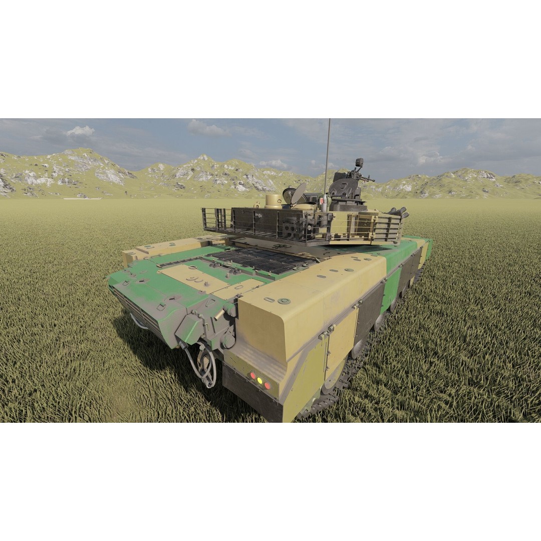 VT-1A MBT-2000 3D Model – Detailed Military Tank with Interior - View 14