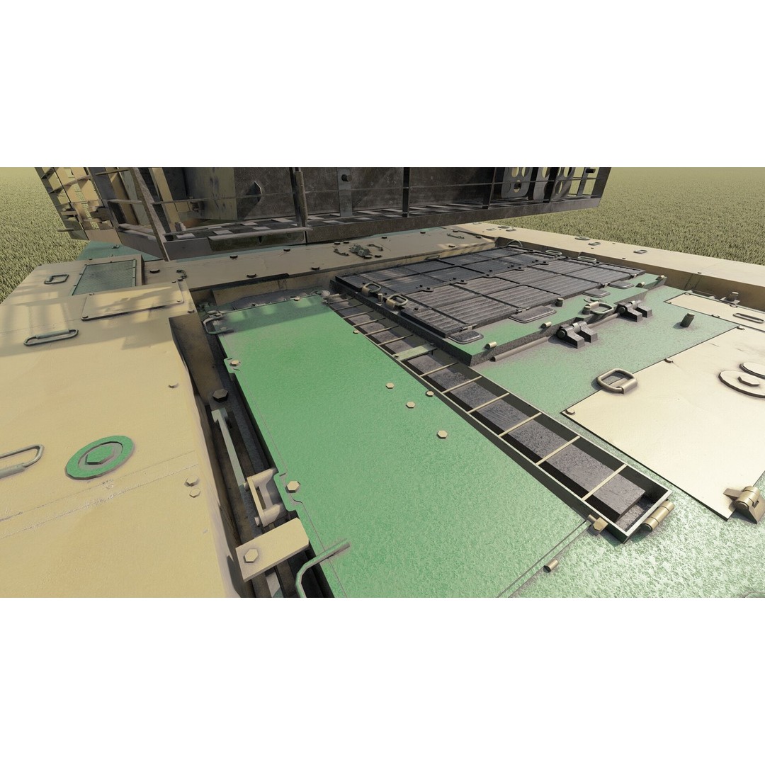 VT-1A MBT-2000 3D Model – Detailed Military Tank with Interior - View 15