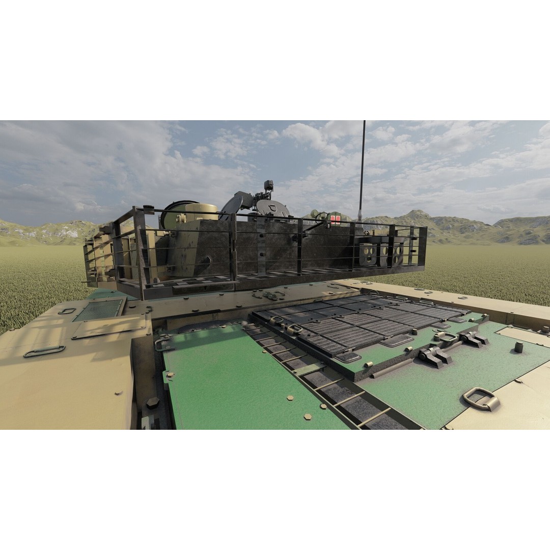 VT-1A MBT-2000 3D Model – Detailed Military Tank with Interior - View 16