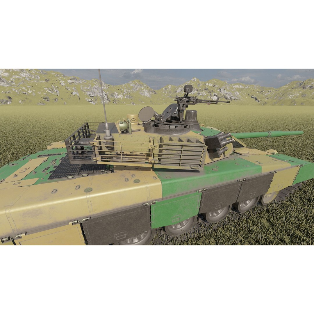 VT-1A MBT-2000 3D Model – Detailed Military Tank with Interior - View 17