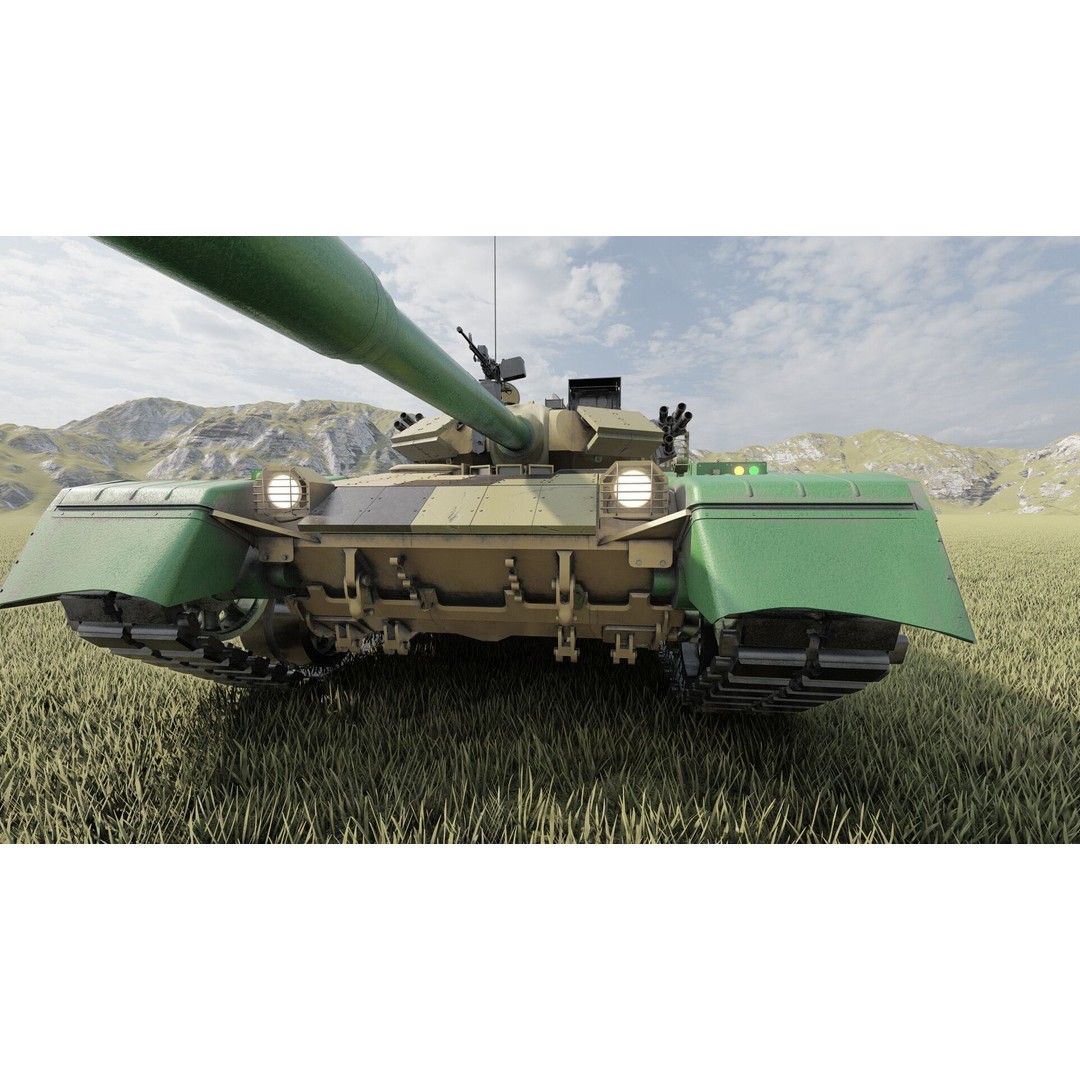 VT-1A MBT-2000 3D Model – Detailed Military Tank with Interior - View 19