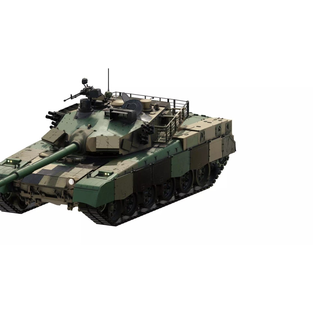 VT-1A MBT-2000 3D Model – Detailed Military Tank with Interior - View 2