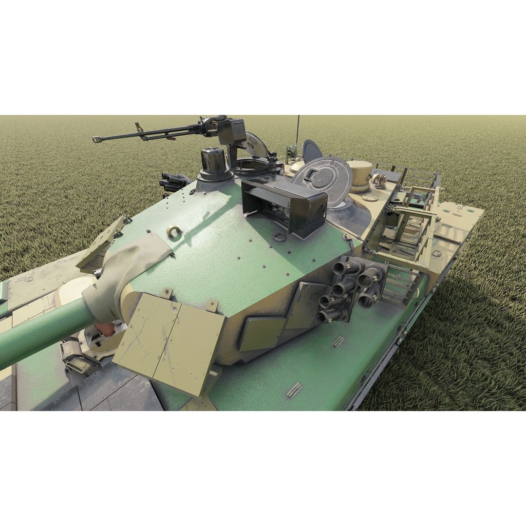 VT-1A MBT-2000 3D Model – Detailed Military Tank with Interior - View 21