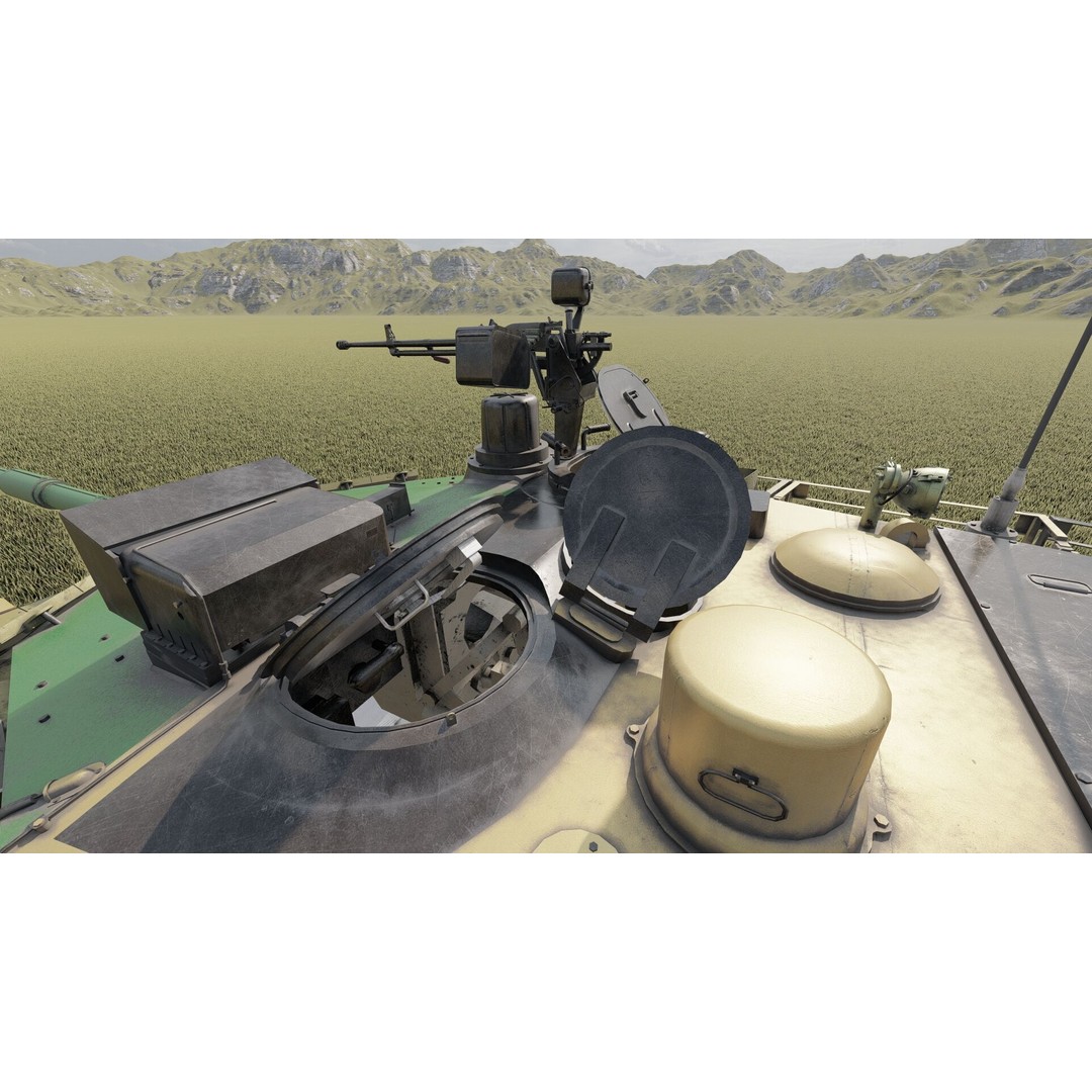 VT-1A MBT-2000 3D Model – Detailed Military Tank with Interior - View 23